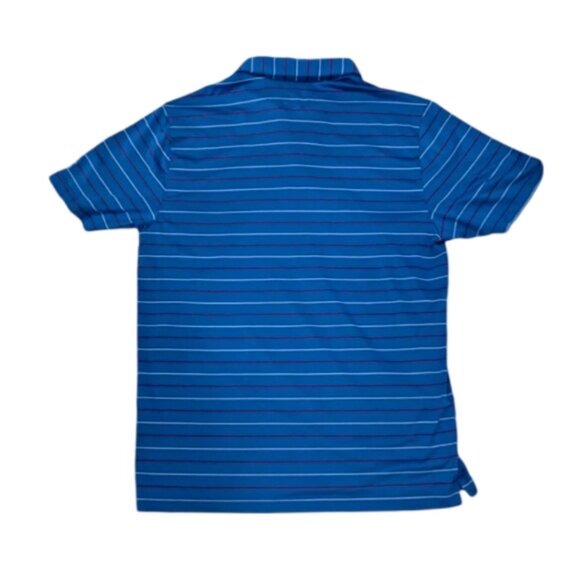 Under Armour Blue (Red and White Stripes) Loose Fit Polo Size Large - Picture 4 of 4